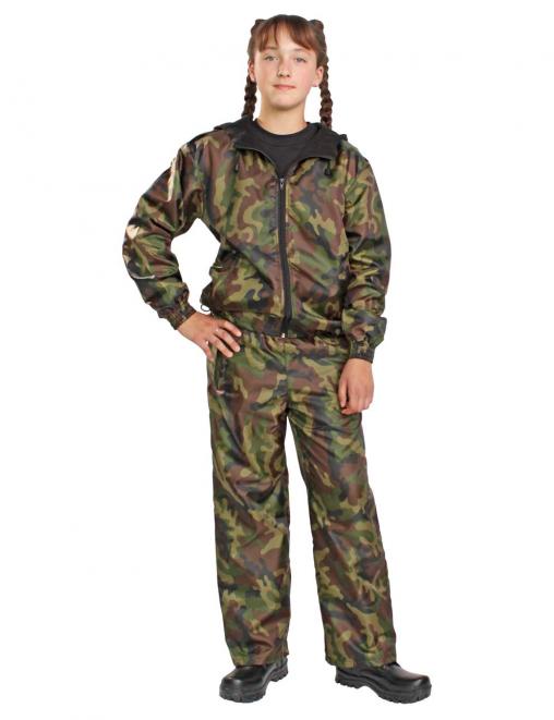 Костюм детский АЛЬФА-DEMI тк.Оксфорд цв.Зеленый КМФ