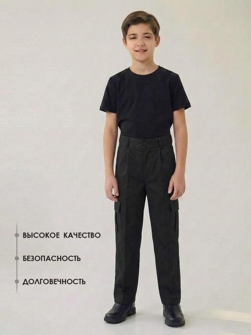 Брюки ПАТРИОТ RS тк.Смесовая цв.Чёрный