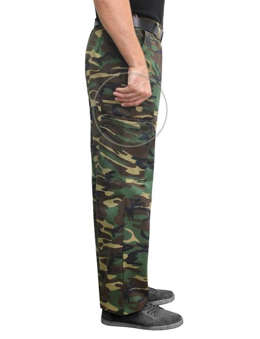 Брюки ВОЕННО-ПОЛЕВЫЕ тк.Смесовая цв.Зеленый КМФ