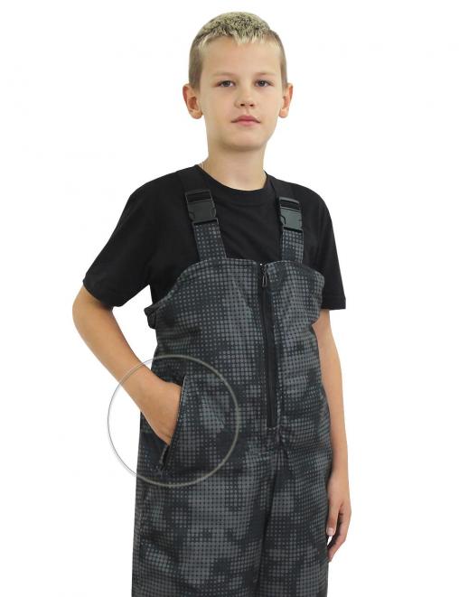 Костюм детский зимний тк.Алова RS цв.BLUR Чёрный лайт