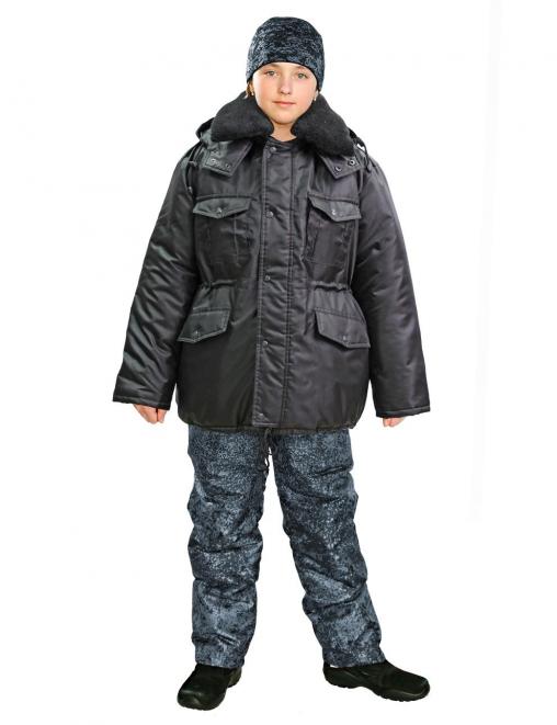 Куртка детская ЗИМА цв.Чёрный