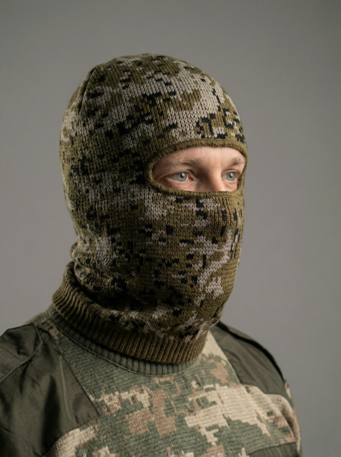 Подшлемник вязаный цв.Цифра