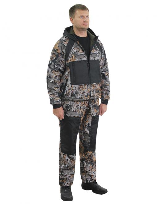 Костюм БЕРКУТ-DEMI RS тк.Polarfleece цв.Соты ULTRA