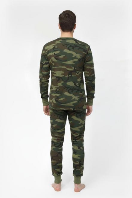 Белье нательное тк.Футер с начёсом цв.Зеленый КМФ тёмный