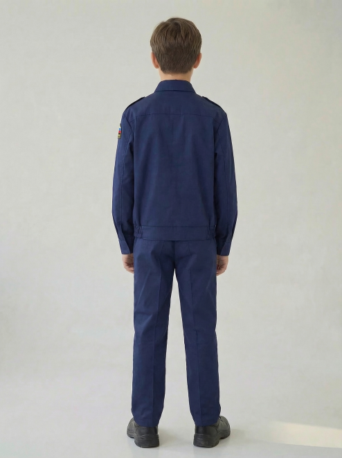 Костюм КАДЕТ-СТАРШЕКЛАССНИК тк.Смесовая Балтекс цв.Синий