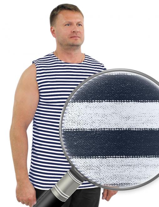 Майка-тельняшка ГОСТ ш/пл Чернильно-синяя полоса