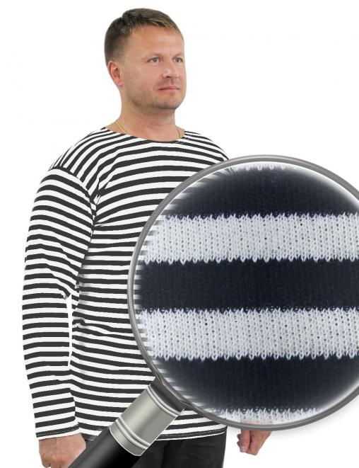 Тельняшка RS п/шерсть двойной вязки Чёрная полоса