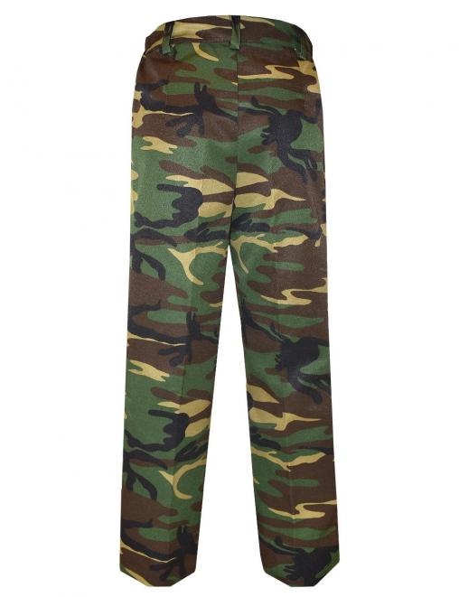 Брюки КАДЕТ-СТАРШЕКЛАССНИК тк.Смесовая цв.Зеленый КМФ