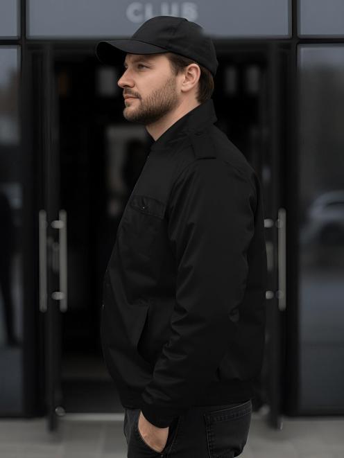 Ветровка ОХРАНА тк.Дюспа цв.Чёрный 