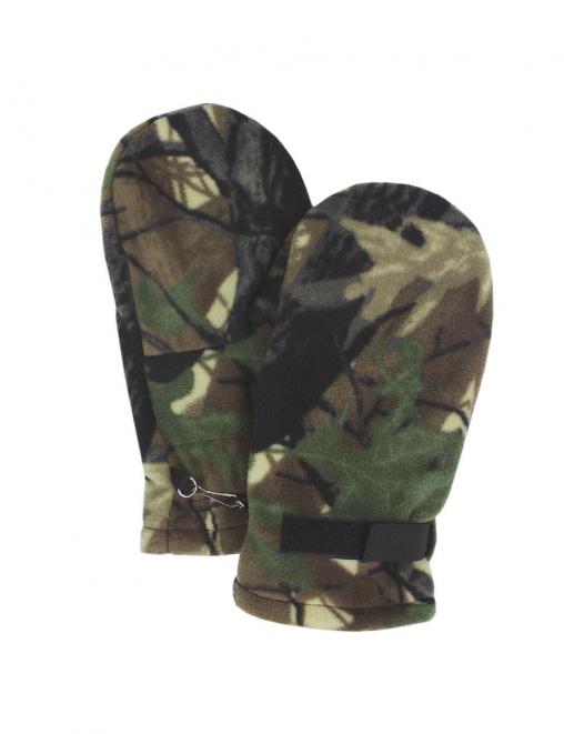 Варежки флисовые цв.Лес БВР