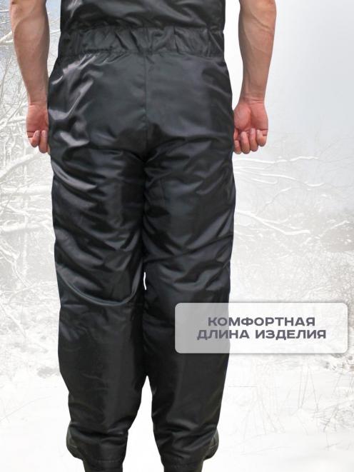 Полукомбинезон утеплённый тк.Оксфорд цв.Чёрный