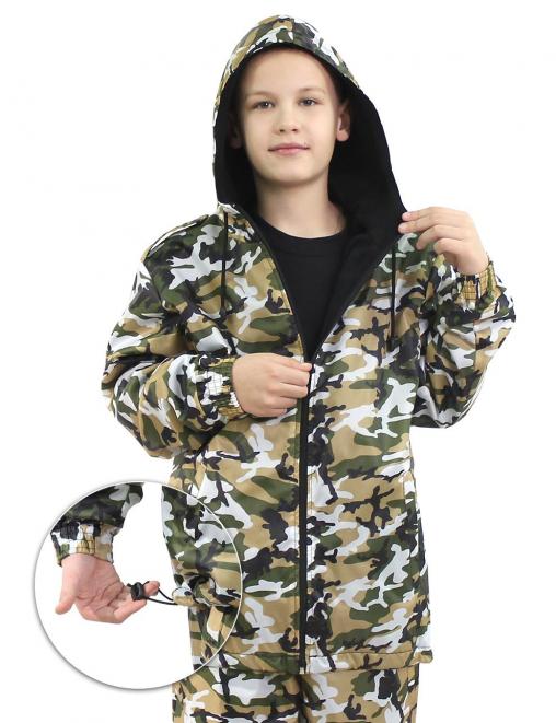 Костюм детский АЛЬФА-DEMI RS тк.Оксфорд цв.НАТО КМФ Зелёный