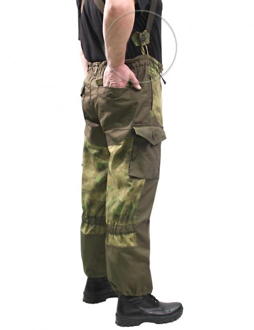 Костюм ГОРКА NEW тк.Рип-стоп цв.Мох/Атак зелёный с накладками