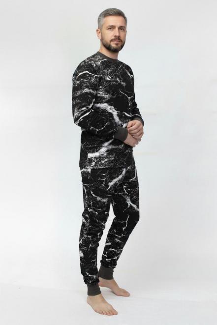 Белье нательное тк.Футер с начёсом цв.Black Forest 