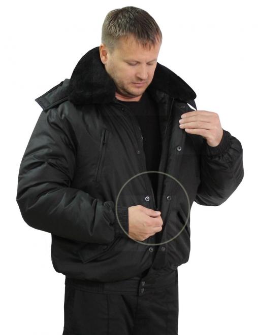 Куртка ОХРАННИК RS  тк.Дюспа цв.Чёрный
