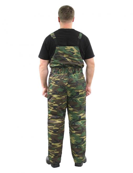 Полукомбинезон утеплённый тк.Смесовая цв.Зеленый КМФ