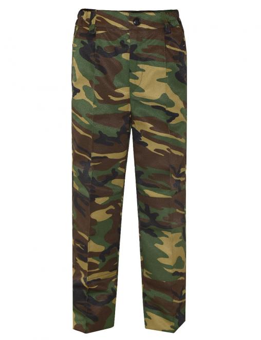 Брюки КАДЕТ-СТАРШЕКЛАССНИК тк.Смесовая цв.Зеленый КМФ