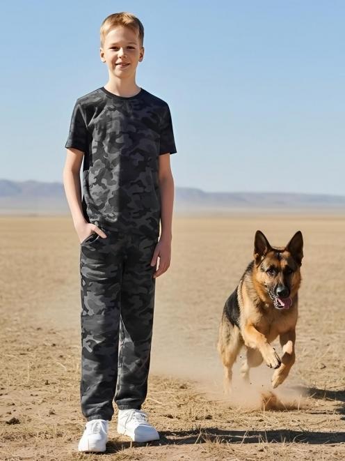 Комплект детский SUMMER TIME с брюками цв.Чёрный КМФ Рубеж