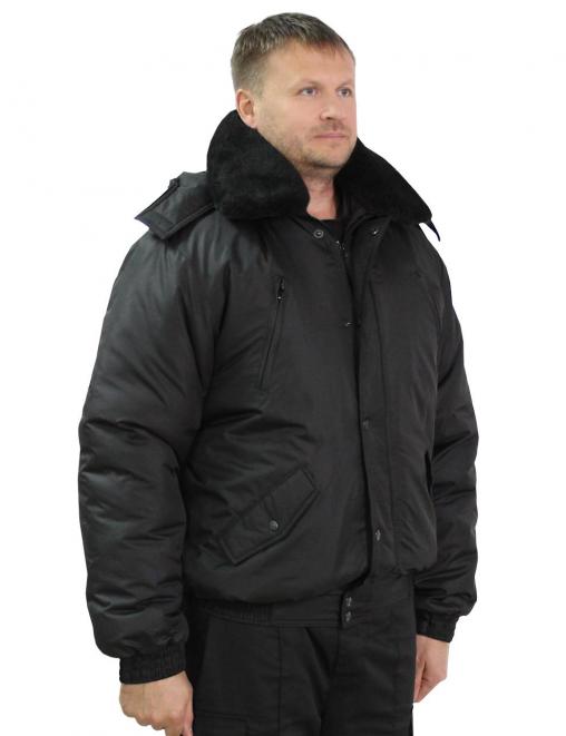 Куртка ОХРАННИК RS  тк.Дюспа цв.Чёрный