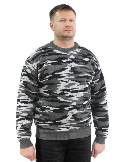 Свитер мужской цв.Серый КМФ