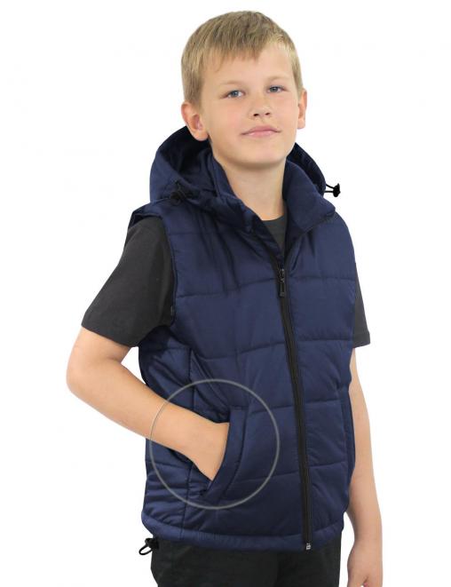 Жилет детский утеплённый СТАЛКЕР цв.Синий