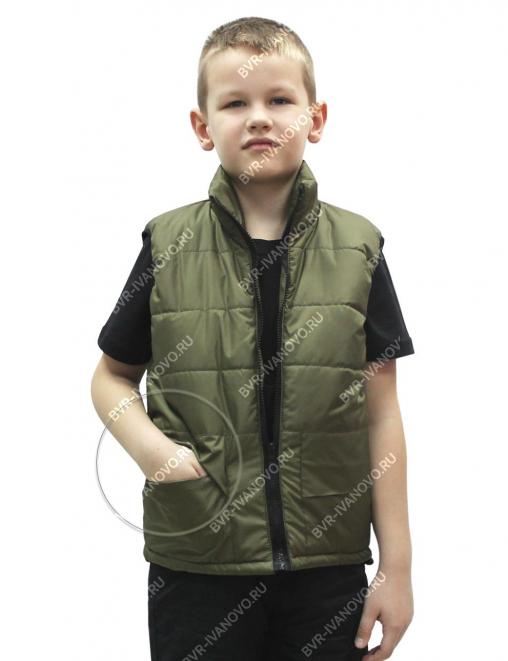 Жилет детский утеплённый RS цв.Олива