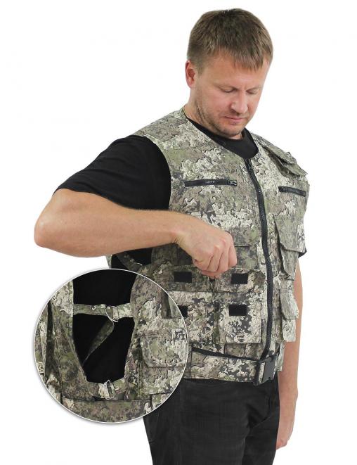 Жилет ОХОТА тк.Смесовая цв.BLUR 2267