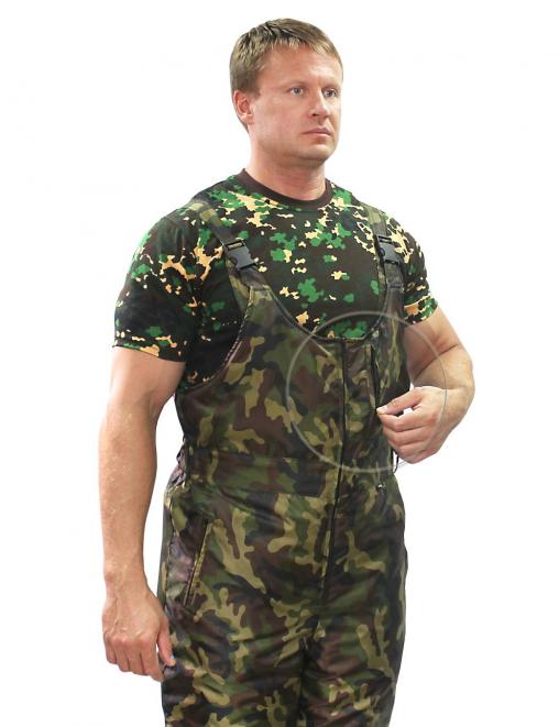 Полукомбинезон утеплённый RS тк.Оксфорд цв.Зеленый КМФ