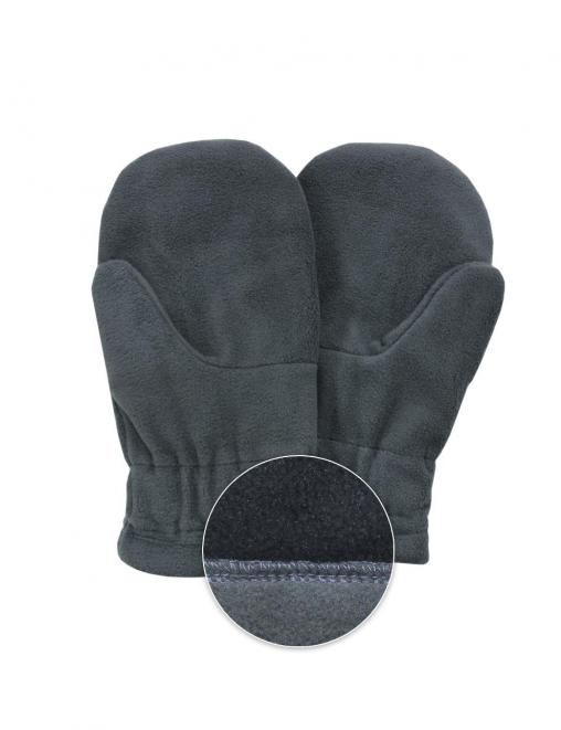 Варежки флисовые цв.Серый пр-во: БВР
