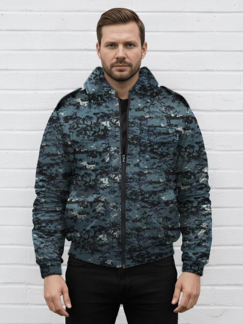 Ветровка ОХРАНА RS тк.Оксфорд цв.Цифра Темно-синяя