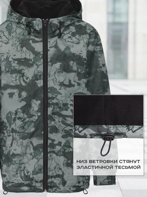 Ветровка подростковая АЛЬФА-DEMI тк.Дюспа цв.Гуффи