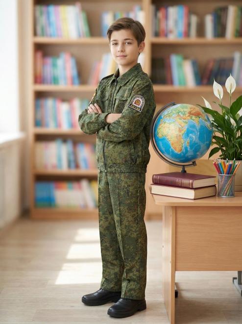 Костюм КАДЕТ-СТАРШЕКЛАССНИК тк.Смесовая цв.Цифра