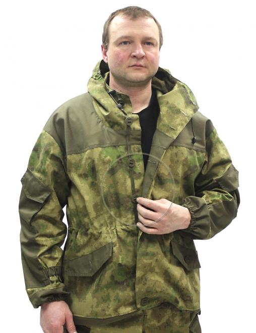 Костюм ГОРКА NEW тк.Рип-стоп цв.Мох/Атак зелёный с накладками