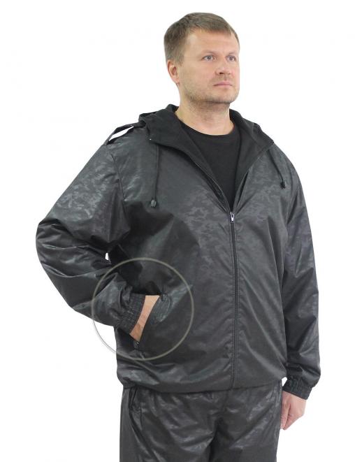 Костюм АЛЬФА-DEMI тк.Дюспа цв.Черный КМФ