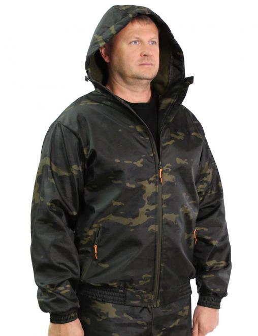 Костюм ДЕМИСЕЗОННЫЙ ГОРИЗОНТ тк.Полифлис мини цв.Мультикам Черный