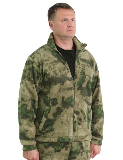 Толстовка Флисовая New цв.Мох/Атак зелёный