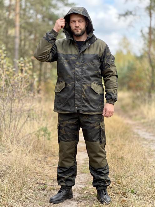 Костюм ГОРКА-ДЕМИ RS тк.Polarfleece цв.Мультикам черный