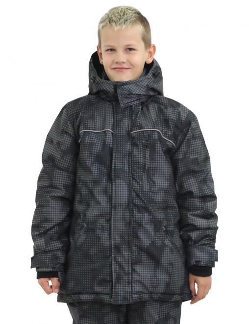 Костюм детский зимний тк.Алова RS цв.BLUR Чёрный лайт