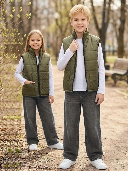 Жилет детский утеплённый RS цв.Олива
