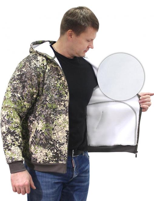 Толстовка на молнии ИРБИС RS тк.Футер 3х нитка цв.BLUR 2267