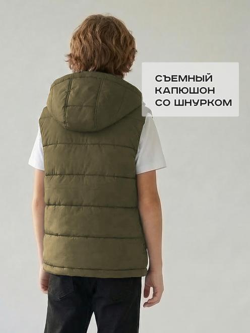 Жилет детский утеплённый СТАЛКЕР цв.Олива