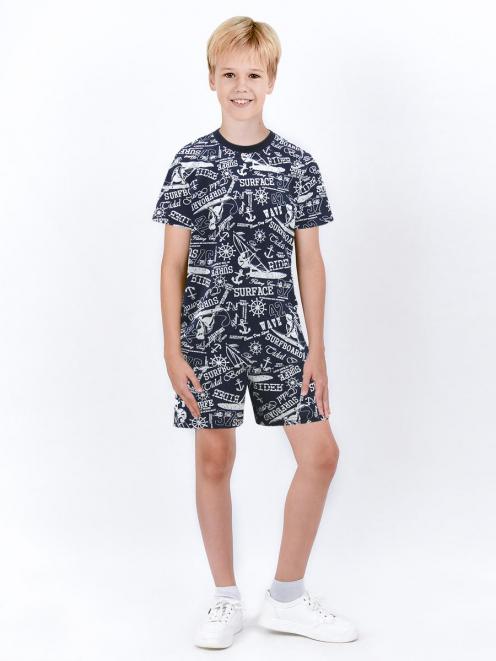 Комплект детский ЗАРНИЦА ЛЕТО с шортами цв.Регата Синий