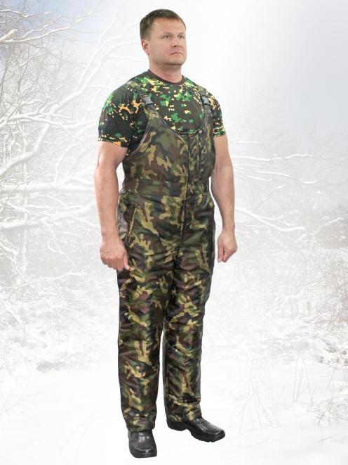 Полукомбинезон утеплённый RS тк.Оксфорд цв.Зеленый КМФ