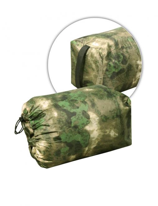Спальный мешок-одеяло с подголовником цв.Атак Зелёный/ ПЭФ