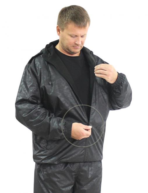 Костюм АЛЬФА-DEMI тк.Дюспа цв.Черный КМФ