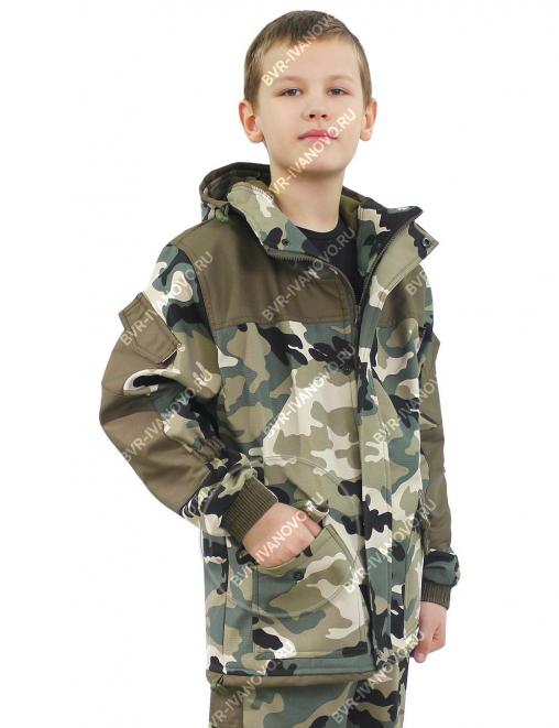 Костюм детский ГОРКА-Demi RS тк.Polarfleece рип-стоп цв.Зелёный КМФ Костюм детский ГОРКА-Demi RS тк.Polarfleece рип-стоп цв.Зелёный КМФ