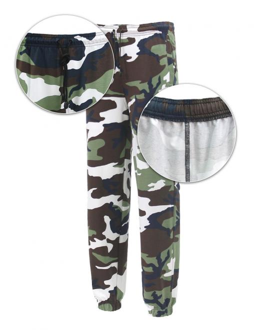 Трико мужское ТОРНАДО тк.Футер цв.Бело-зелёный КМФ 3746