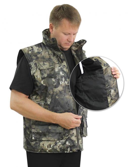 Жилет утеплённый БУРАН RS тк.Оксфорд цв.Кобра