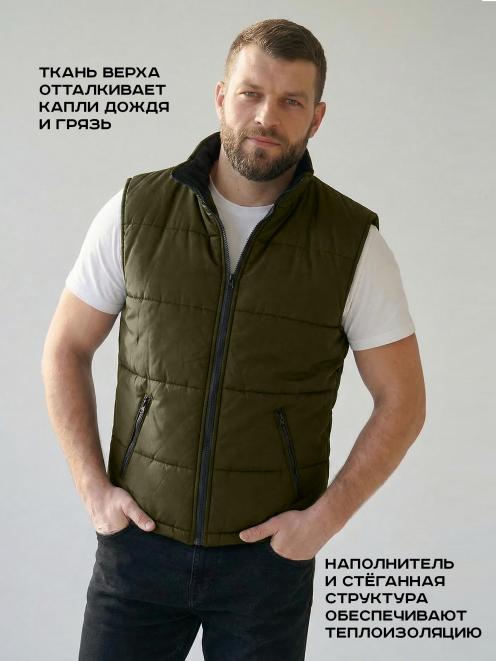Жилет утеплённый БВР тк.Дюспа цв.Олива
