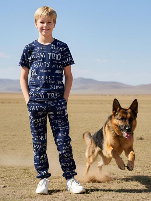 Комплект детский SUMMER TIME с брюками RS цв.PERFECT TRIO синий